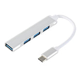Type-C to 4 Port USB 3.0 Çoklayıcı Dönüştürücü Adaptör OTG